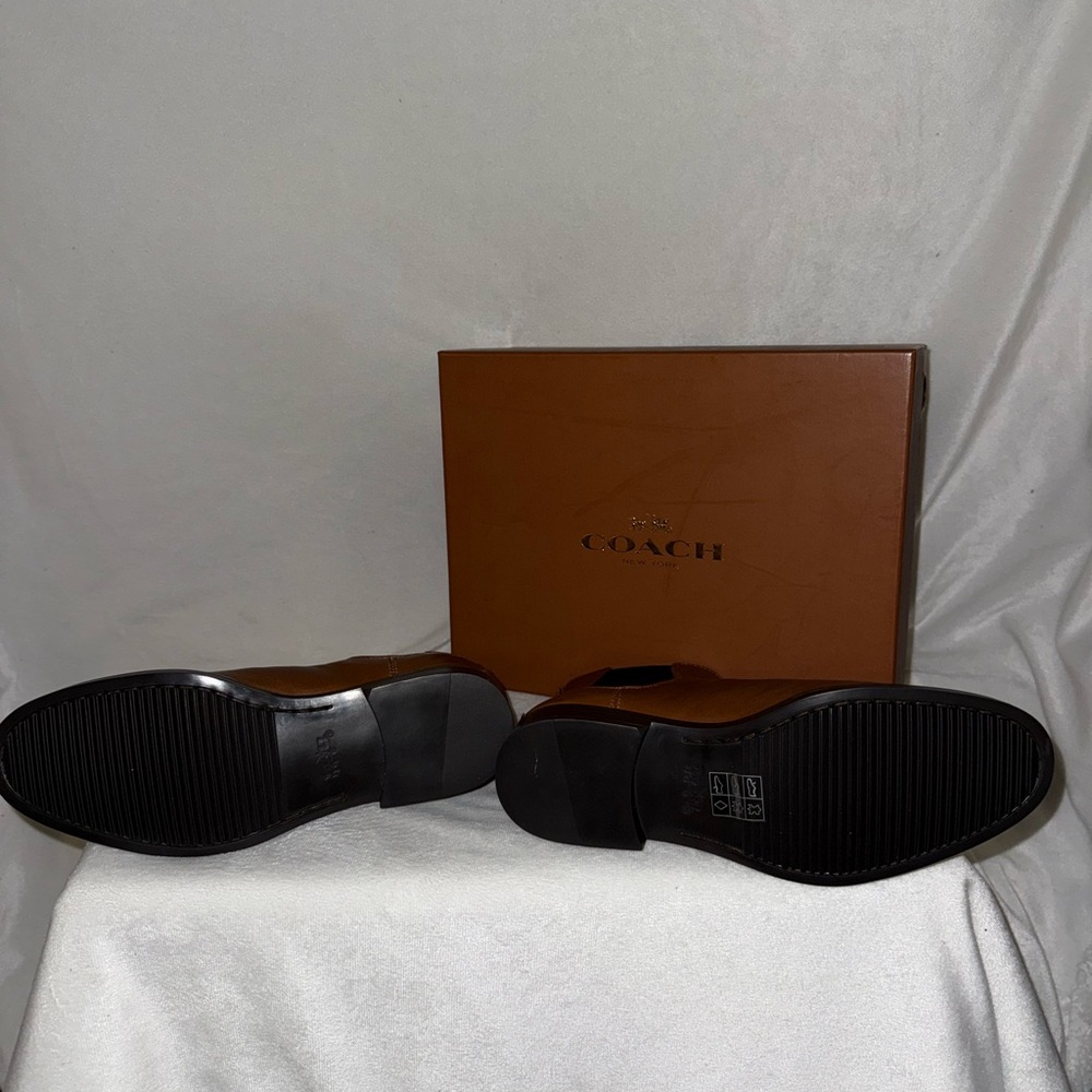 Coach Brown Leather Chelsea Boots - Picture 11 of 14